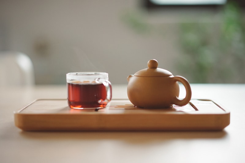 Japanese matcha green tea ceremony preparation